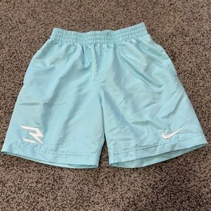 Nike 4Brand Sky Blue Sports Short - Youth Medium